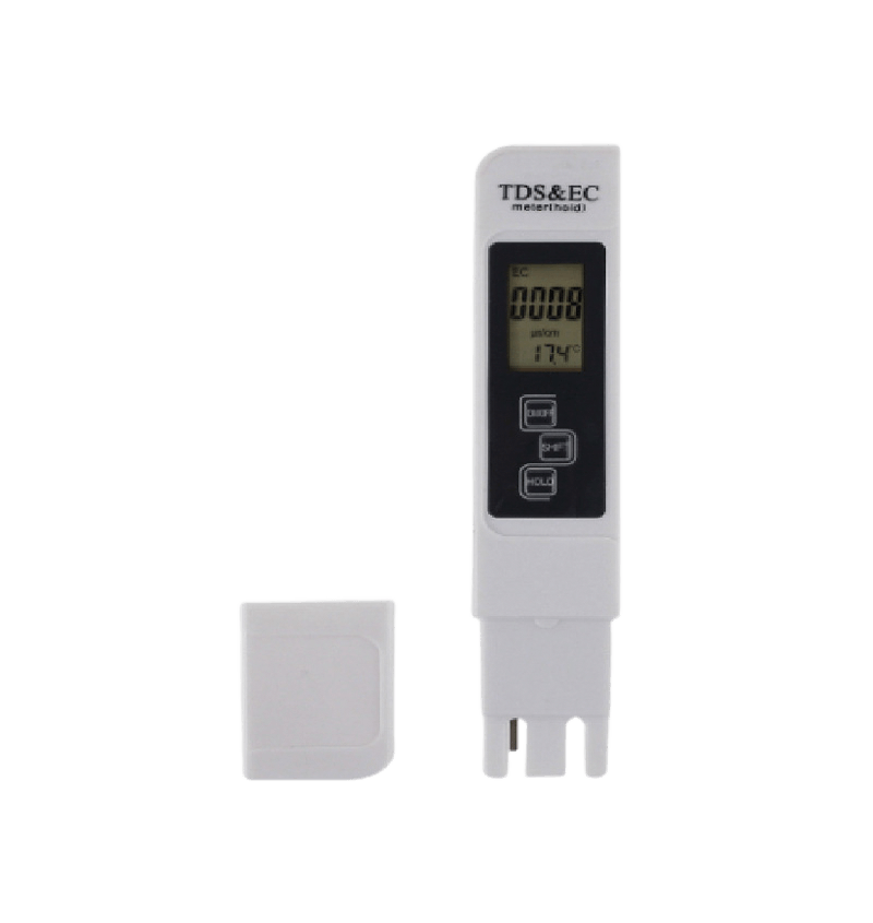 detail of TDS EC Meter vedenlaadun testauskynä